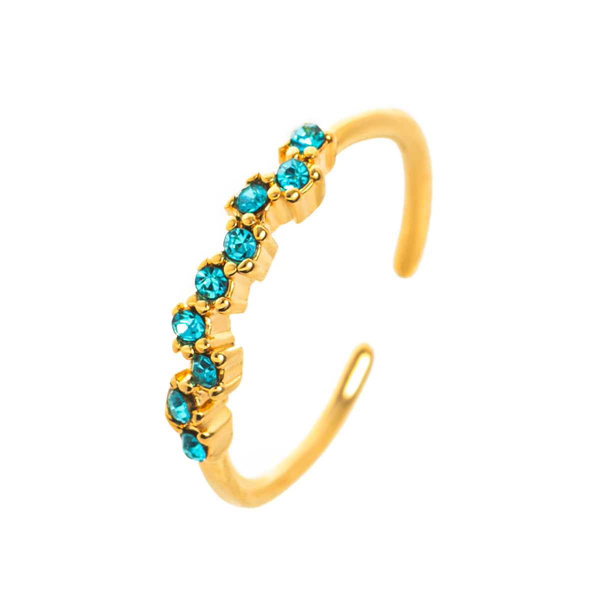 December birthstone Row Ring