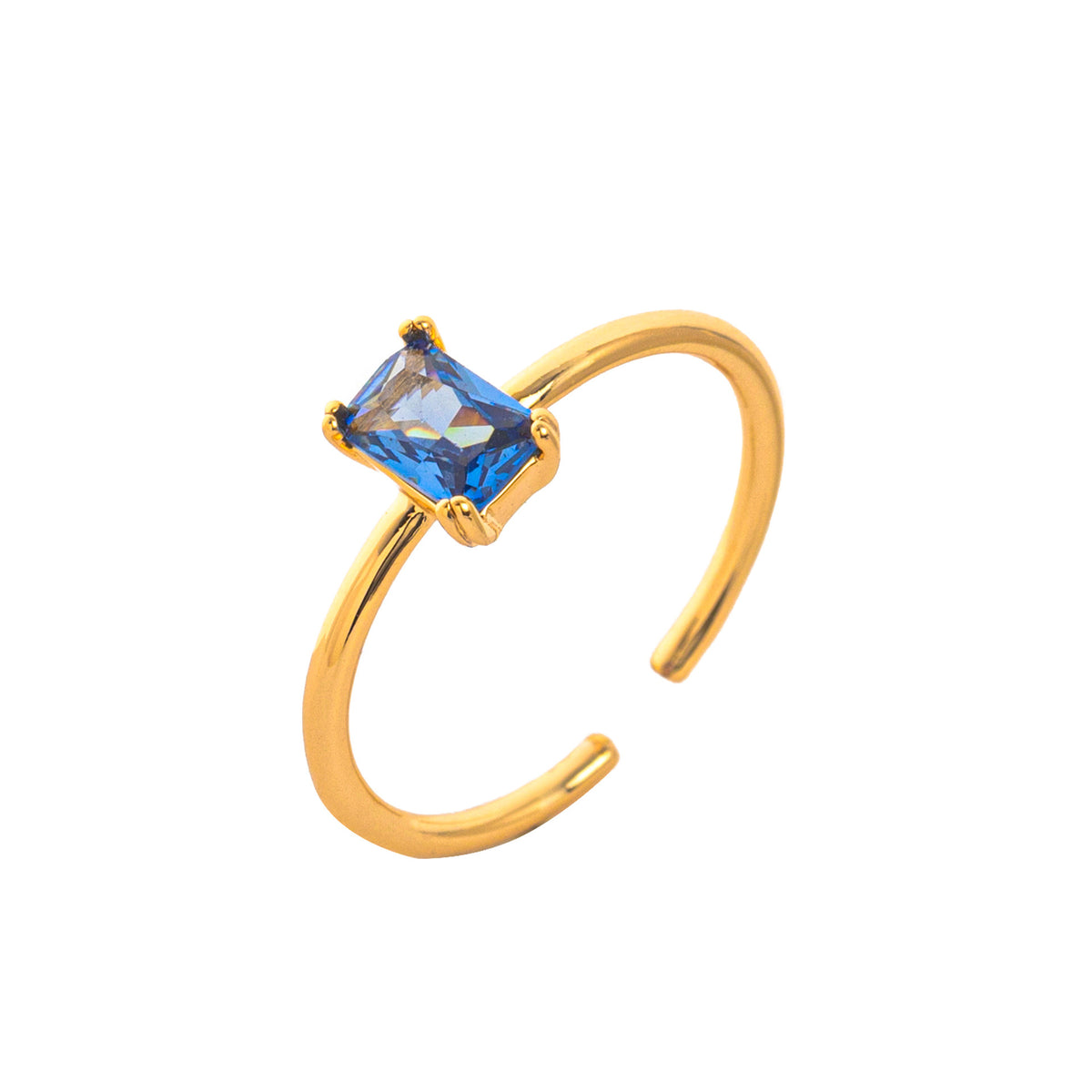 December birthstone Solitaire Ring
