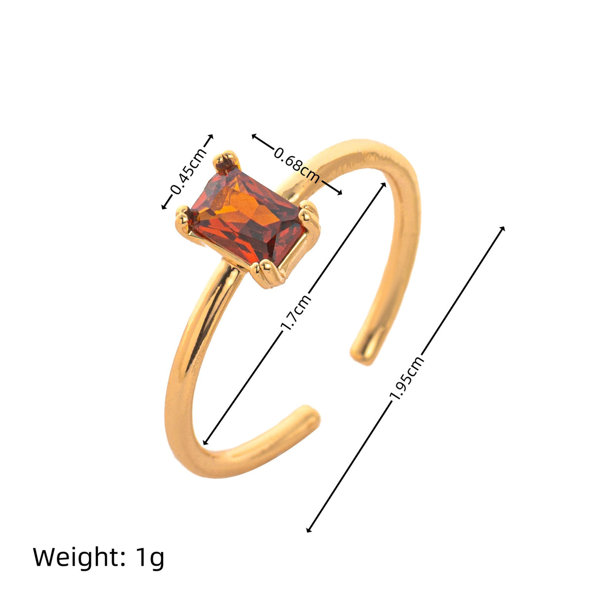 Birthstone Solitaire Ring