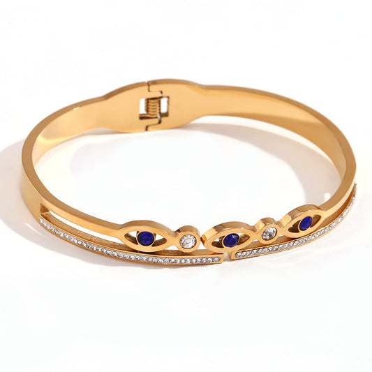 Evil Eye Pavé Bangle