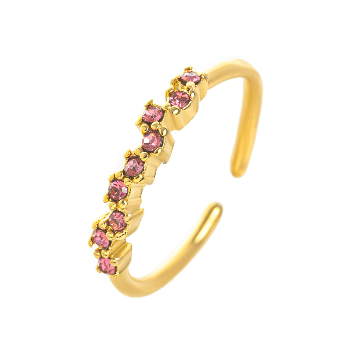 July birthstone Row Ring
