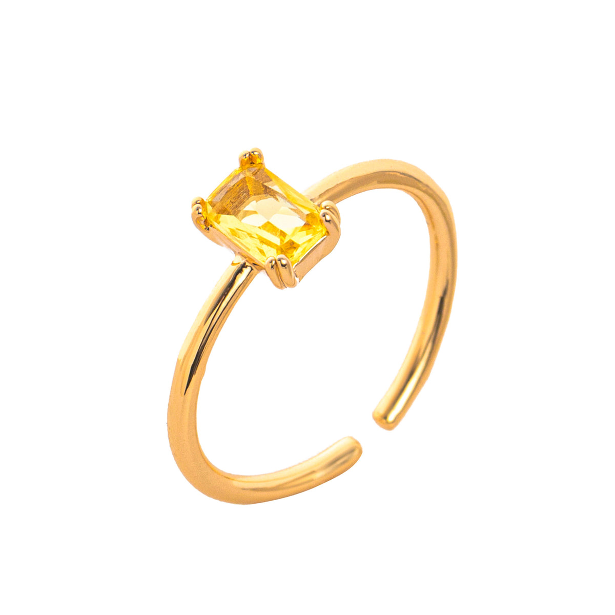 November birthstone Solitaire Ring