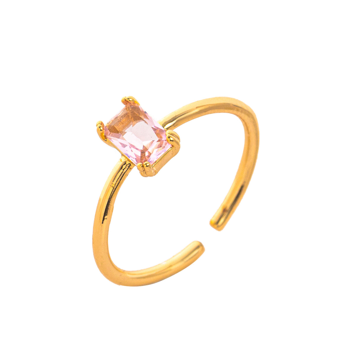 October birthstone Solitaire Ring