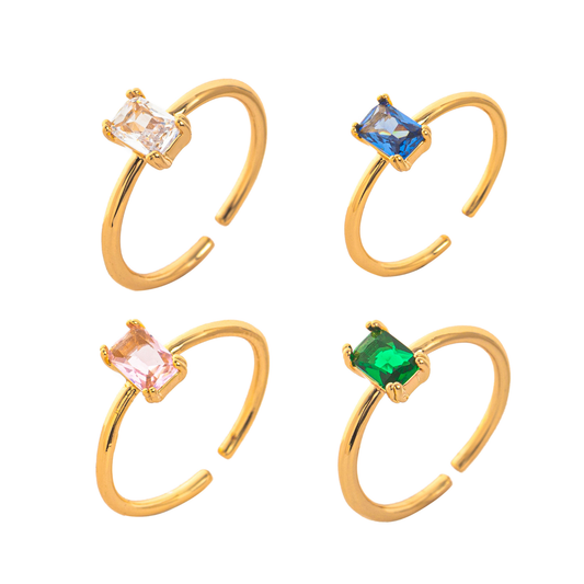 Birthstone Solitaire Ring